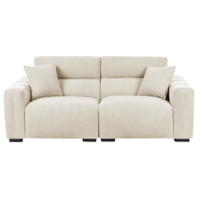 Sofa 3 Seater FAUSKAN Fabric Light Beige
