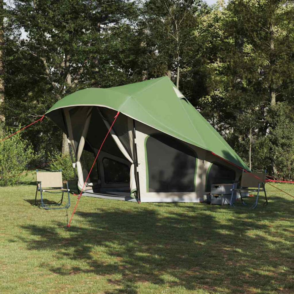 Vidaxl Tipi Tent With Roof 508 X 470 X 300 Cm Taffeta Green
