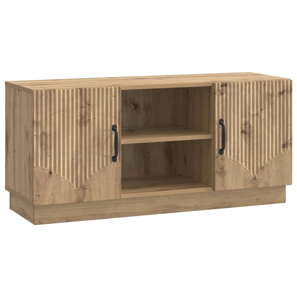 Vidaxl Tv Cabinet Artisan Oak 102 X 34.5 X 47 Cm Engineered Wood