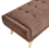 Beliani Ottoman HABO Fabric Dark Brown 5