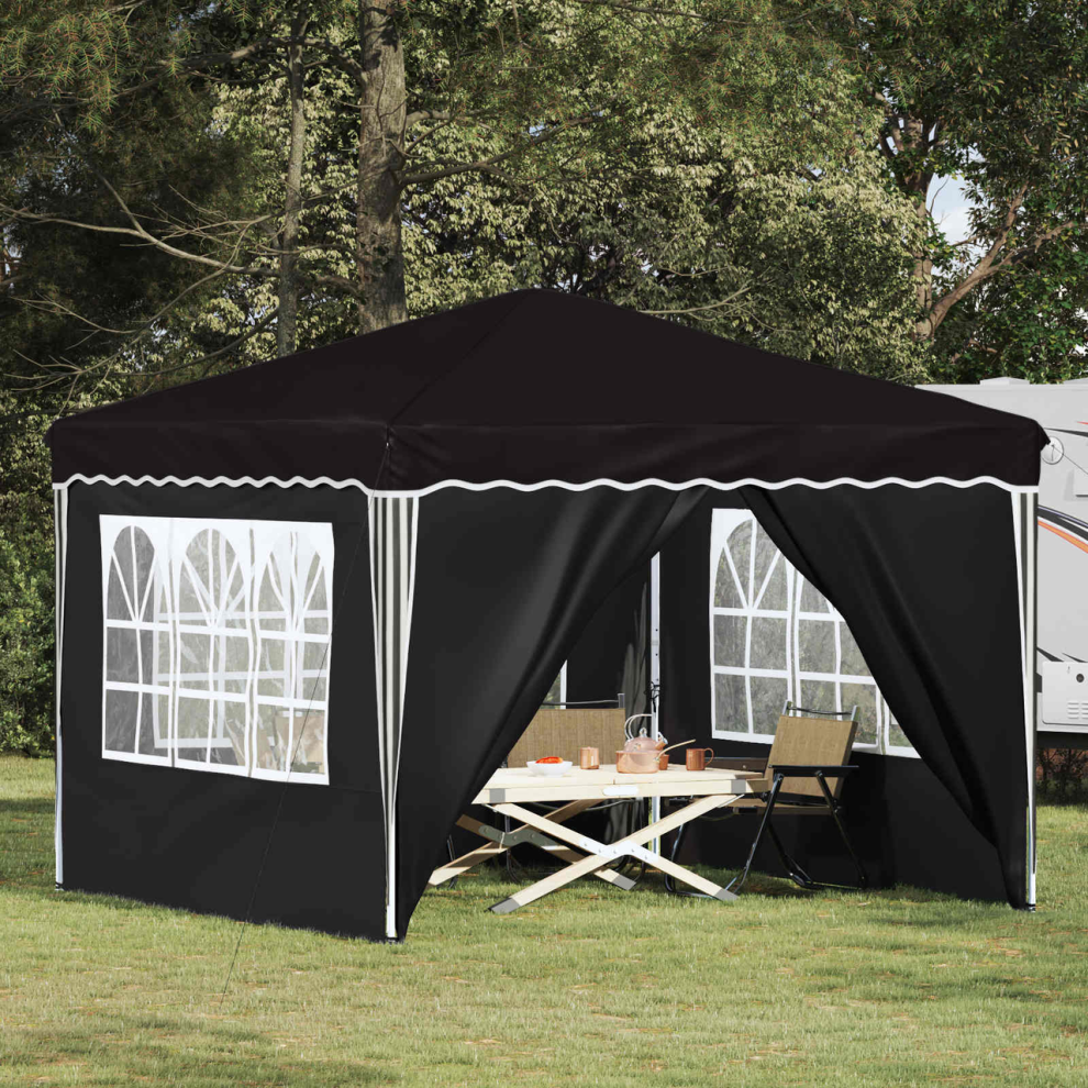 Vidaxl Pop-Up Party Tent Black 288 X 288 X 245 Cm Oxford Fabric