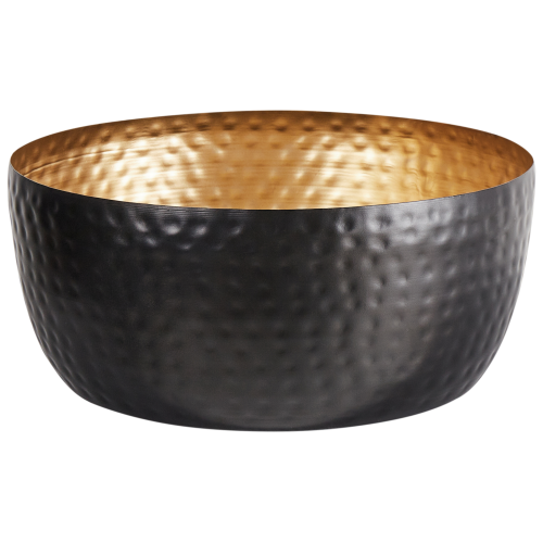 Beliani Decorative Bowl BANHA Metal Black