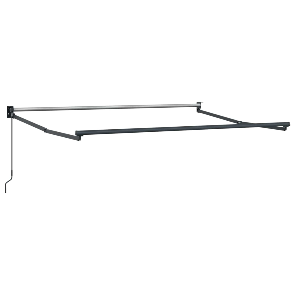 Vidaxl Manual Retractable Awning Frame Anthracite 3 X 2 M Aluminium
