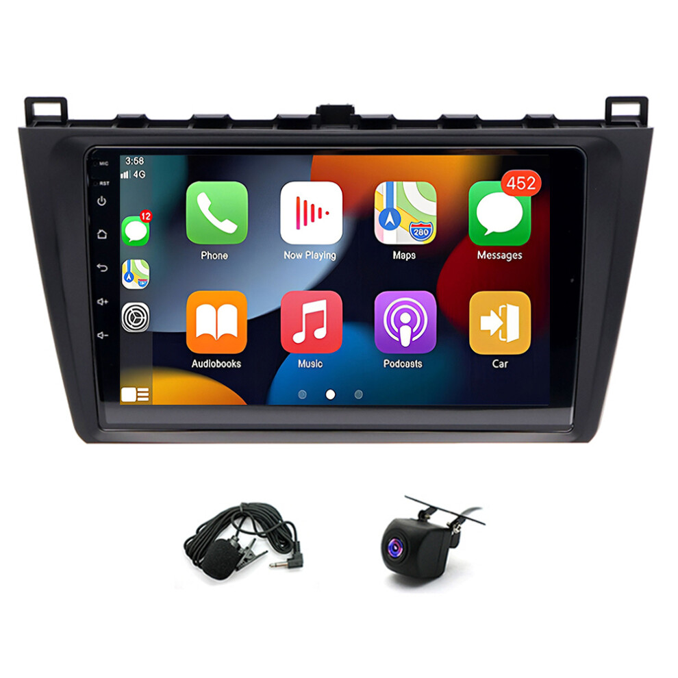 9In Car Stereo Radio 2+32G For Mazda 6 2007-2012 With Carplay Android Auto Swc + Ahd Backup Camera 4078420180080