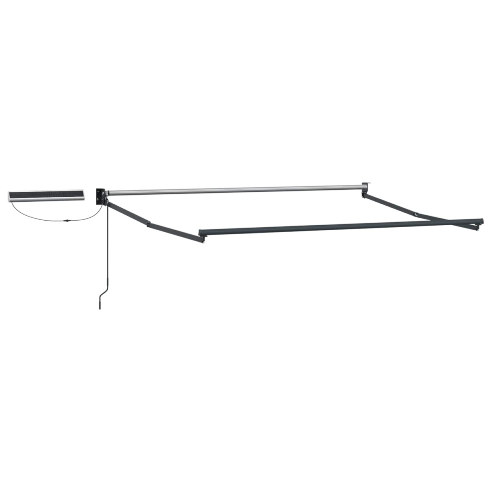 Vidaxl Electric Retractable Awning Frame Anthracite 3.5 X 2.5 M Steel