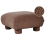 Beliani Ottoman MJALBI Boucle Brown 1