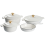 Beliani 7 Piece Cast Iron Set FERRANO Off-White 1