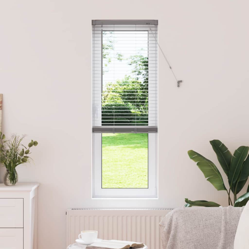 Vidaxl Venetian Blinds Height Adjustable Silver 175 X 40 Cm Aluminium