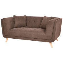 Sofa 2 Seater HABO Fabric Dark Brown