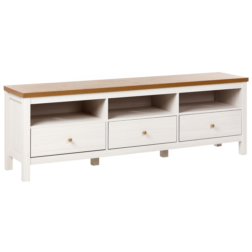 Beliani Tv Stand Inverell White