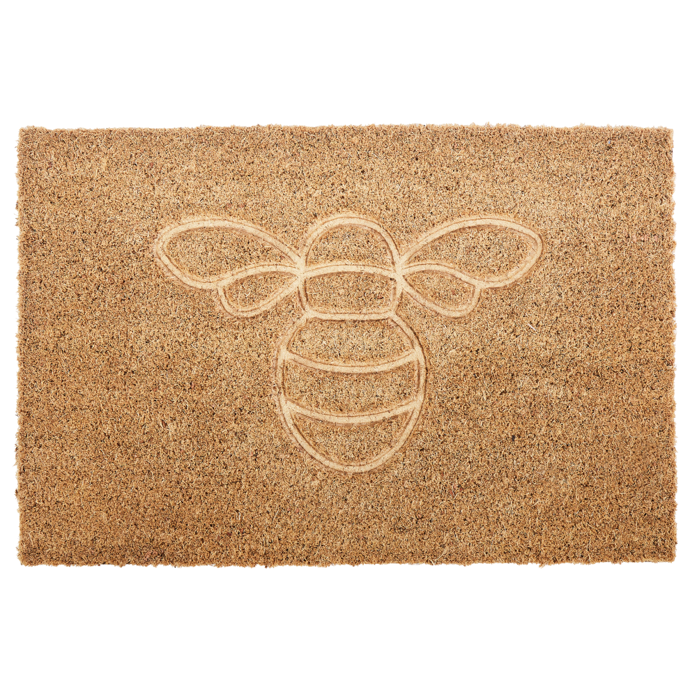 Beliani Doormat Cavite Natural 40 X 60 Cm Bee Coir