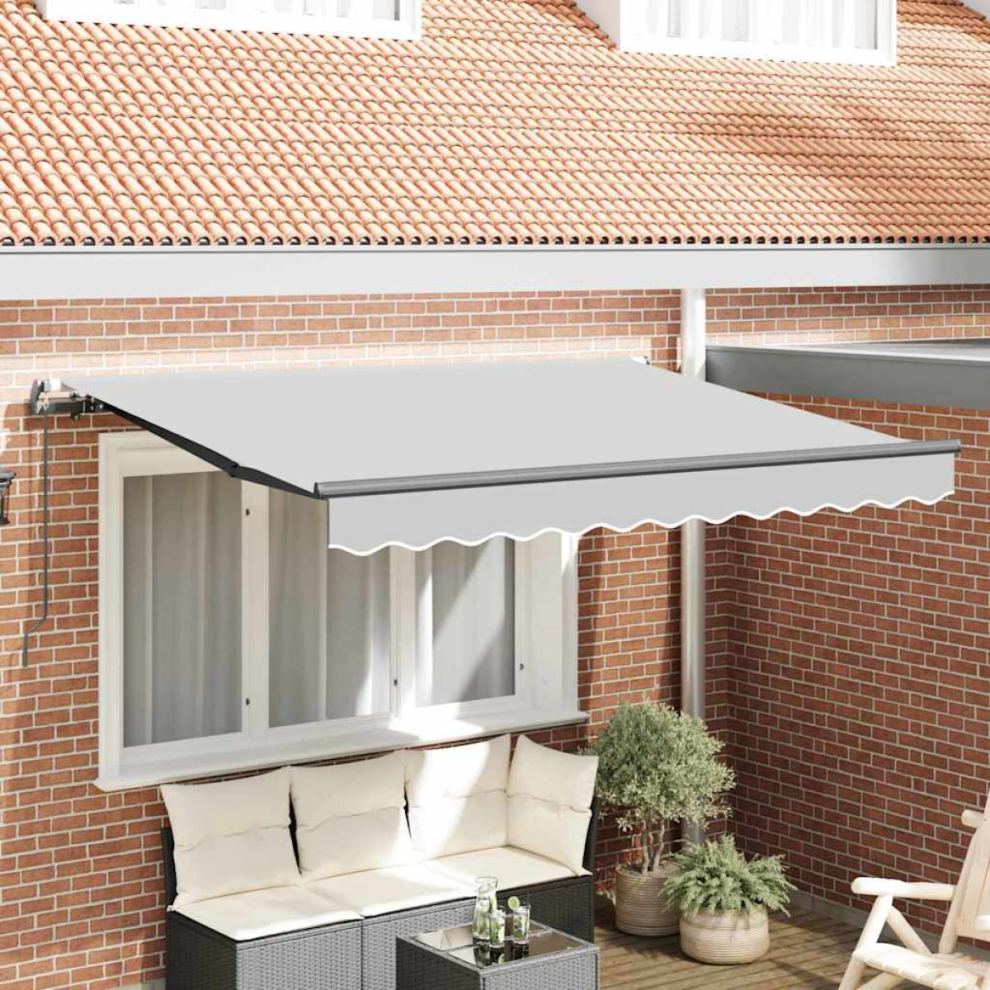 Vidaxl Awning Frame Retractable Manual Anthracite 2.5 X 2 M Metal