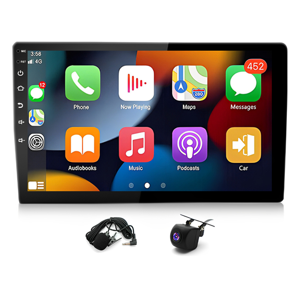 10.1In Universal Car Stereo Radio 2+64G With Carplay Android Auto Swc + Ahd Backup Camera 4852569446166