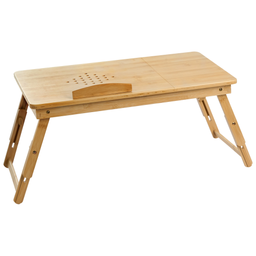 Beliani Foldable Lap Desk ORGE Light Brown 57 cm 35 cm