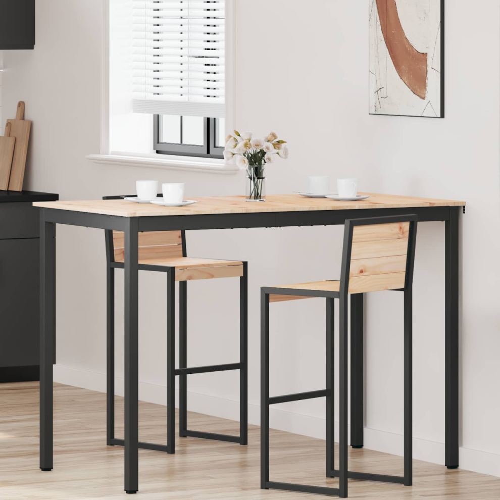 Vidaxl Bar Table Natural 150 X 80 X 105 Cm Solid Pine Wood