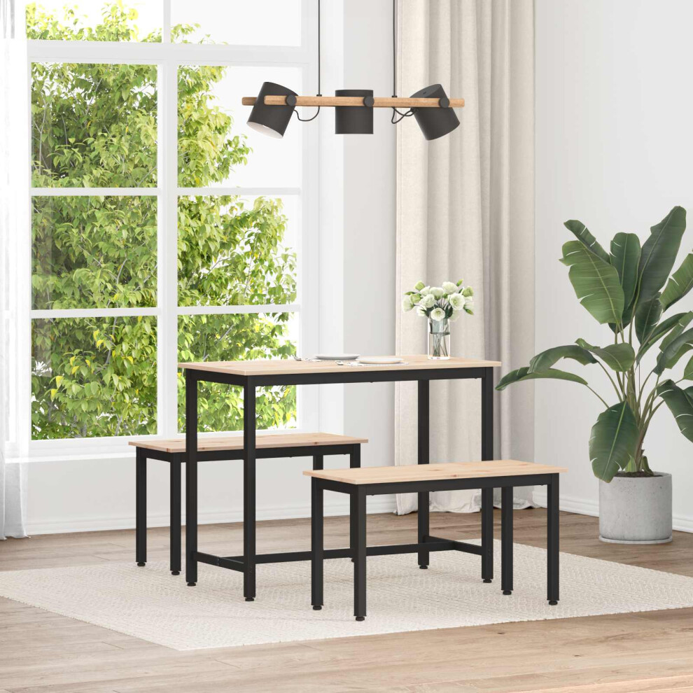 Vidaxl Bench Natural 80 X 35 X 45 Cm Solid Pine Wood