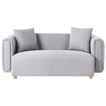Sofa 2 Seater LILLEROD Fabric Grey