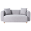 Beliani Sofa 2 Seater LILLEROD Fabric Grey 1
