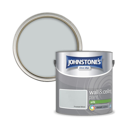 Johnstone's Johnstone's - Silk Wall & Ceiling Paint - Frosted Silver - 2.5L 1