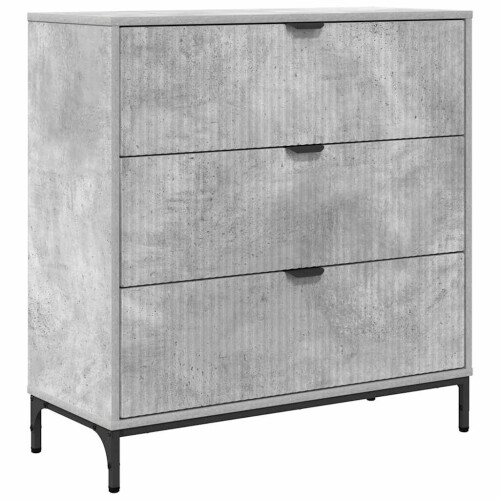 VidaXL vidaXL Sideboard Concrete Grey 79.5 x 33 x 82 cm Engineered Wood 1