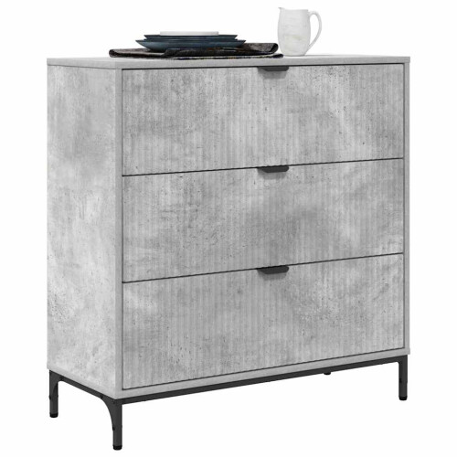 VidaXL vidaXL Sideboard Concrete Grey 79.5 x 33 x 82 cm Engineered Wood 2