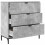 VidaXL vidaXL Sideboard Concrete Grey 79.5 x 33 x 82 cm Engineered Wood 5