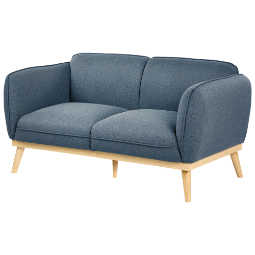 Beliani Sofa 2 Seater LJUNG Fabric Blue 1