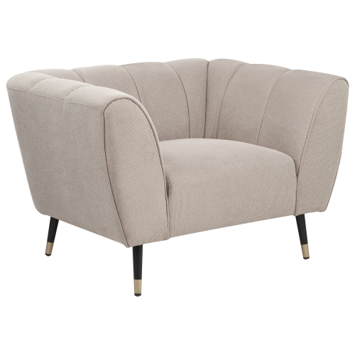 Beliani Armchair ORSTA Fabric Taupe