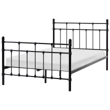 Bed Metal LYNX 120 x 200 cm (EU Small Double) Black