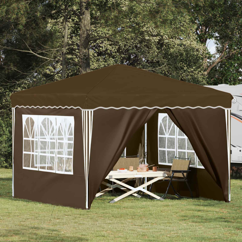Vidaxl Pop-Up Party Tent Taupe 288 X 288 X 245 Cm Oxford Fabric