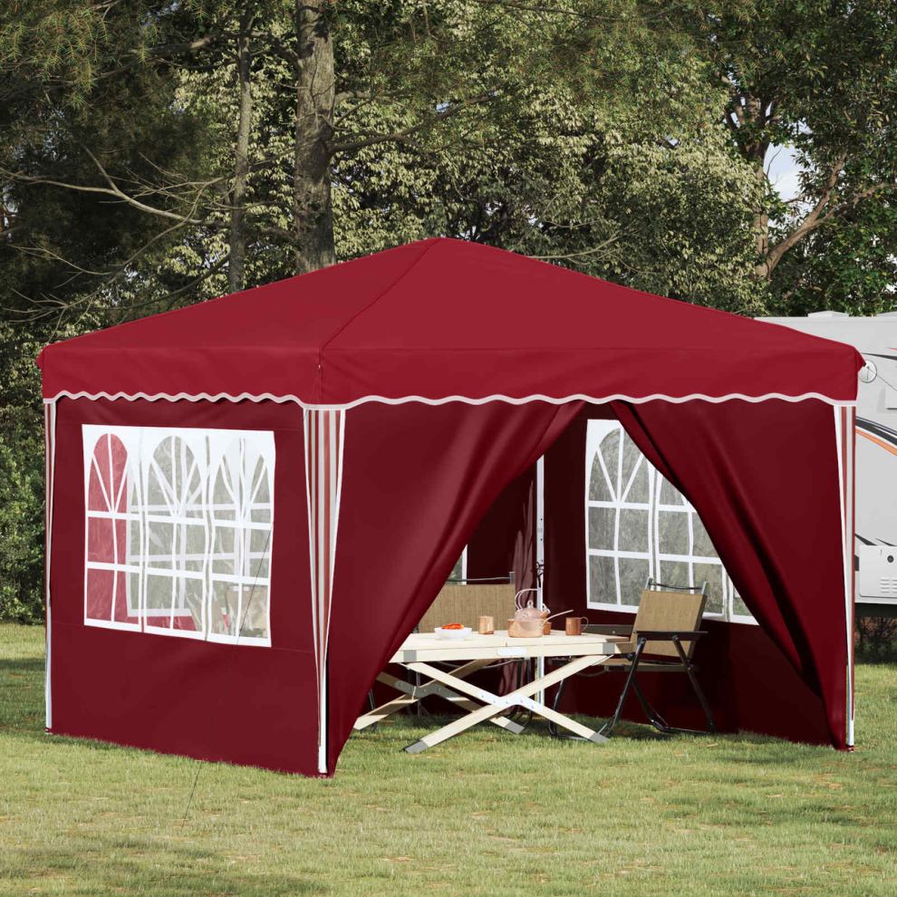 Vidaxl Pop-Up Party Tent Burgundy 288 X 288 X 245 Cm Oxford Fabric