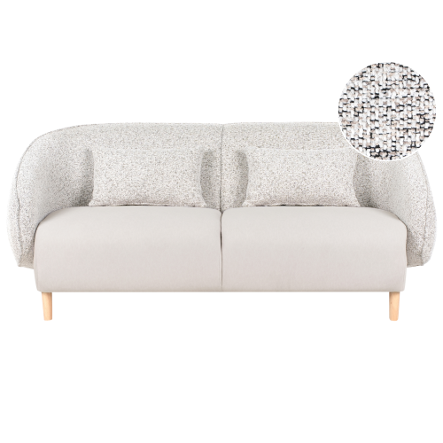 Beliani Sofa UMEA Fabric Light Beige