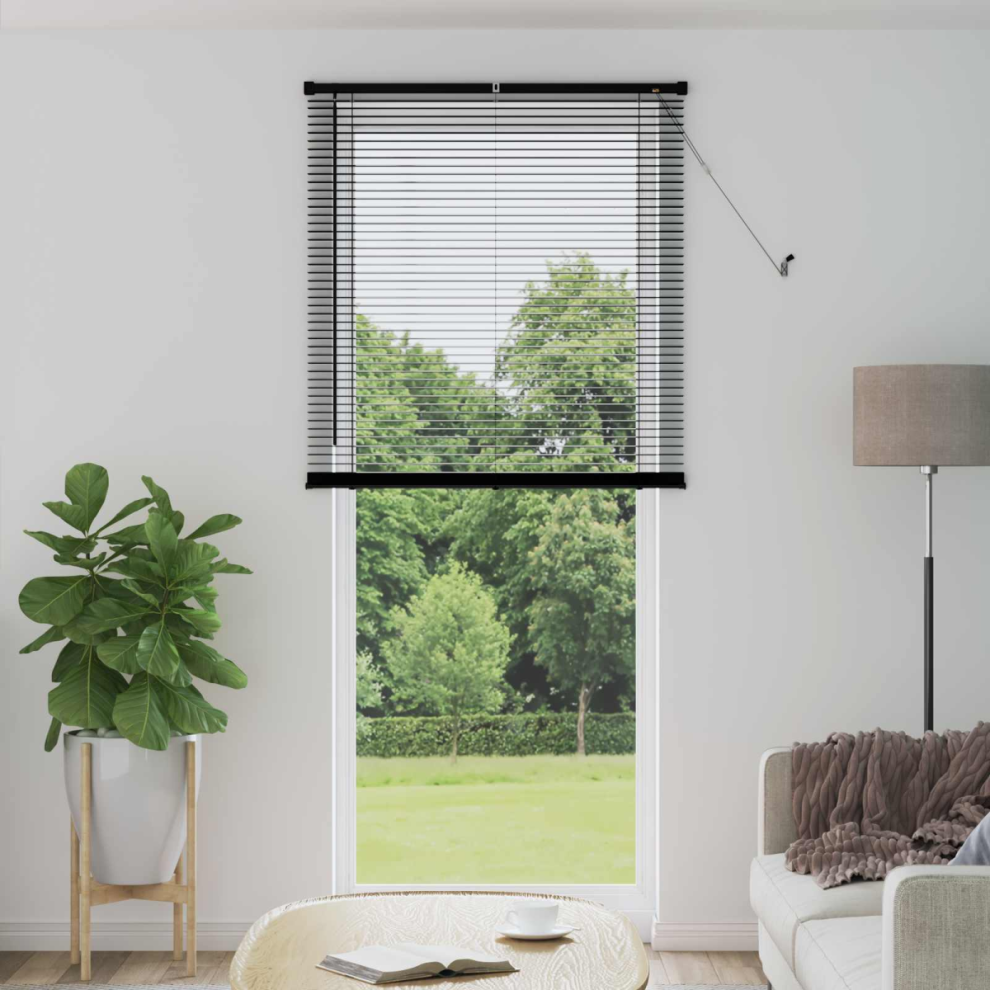 Vidaxl Venetian Blind Black 213 X 70 Cm Pvc