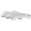 VidaXL vidaXL Bed Frame White 150 x 200 cm Solid Pine Wood 2