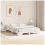 VidaXL vidaXL Bed Frame White 150 x 200 cm Solid Pine Wood 3