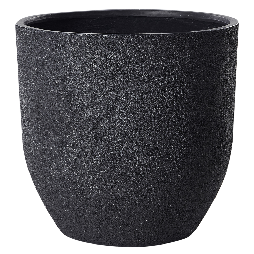 Beliani Plant Pot Kannia 55 Cm Graphite Grey