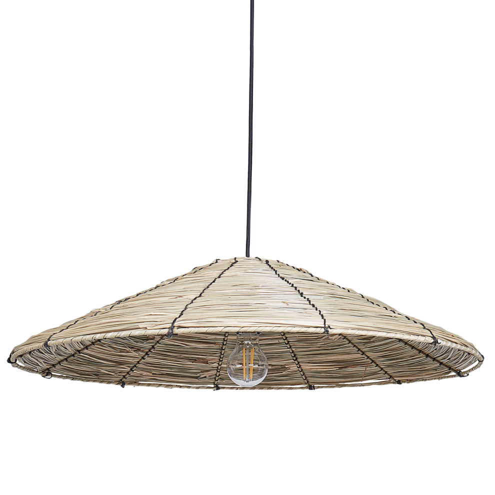 Beliani Pendant Lamp Luagan Wicker Natural