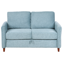 Sofa 2 Seater MARE Fabric Blue with Storage
