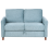 Beliani Sofa 2 Seater MARE Fabric Blue with Storage 1