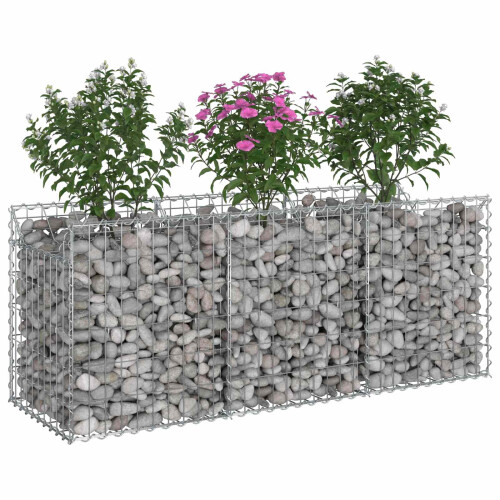 VidaXL vidaXL Gabion Raised Bed Silver 2