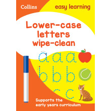 Lower Case Letters Age 3-5 Wipe Clean Activity Book: The ideal home learning resource packed with letter writing practice and earl