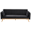 Beliani Sofa Bed ASAA Fabric Black 1