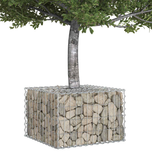 VidaXL vidaXL Gabion Raised Bed Silver 2