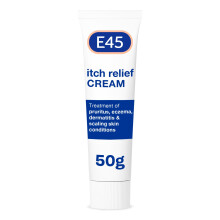 E45 Itch Relief Cream 50 g – Anti Itch Cream for Skin Irritation – Non-Greasy E45 Cream to Relieve Itching – Eczema Dermatitis Cre