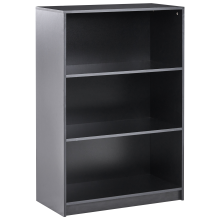 3 Tier Bookcase ZEHNA 117 cm Black