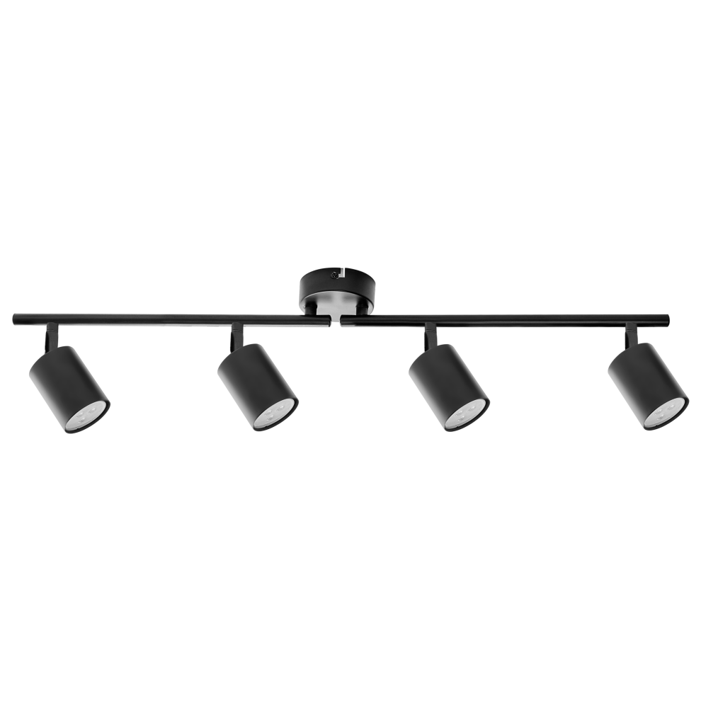 Beliani 4 Light Spotlight Nyando Metal Black