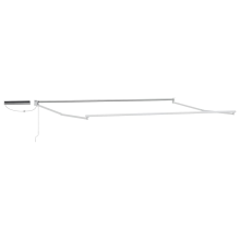 vidaXL Electric Retractable Awning Frame White 4.5 x 3 m Steel