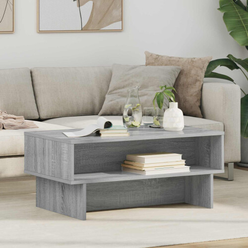 VidaXL vidaXL Coffee Table Grey Sonoma 80 x 46 x 35 cm Engineered Wood