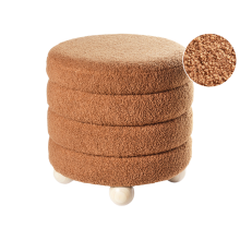 Pouffe CHILLY Boucle Golden Brown