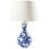 Beliani Table Lamp CARMEN Porcelain White/ Blue 1